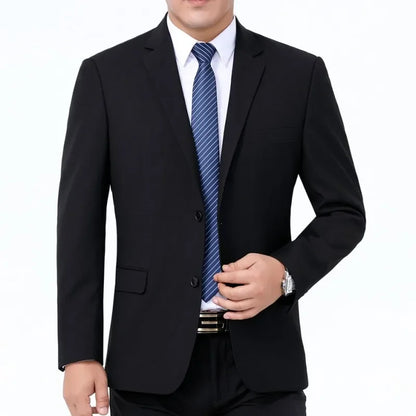 Men's Smart Casual Suit – Single Breasted Formal Suit for Weddings, Business & Office Wear