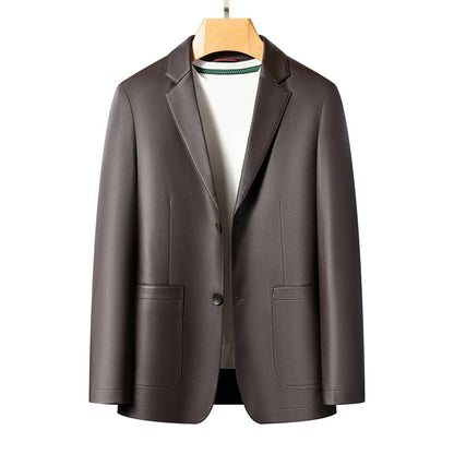Men's Smart Casual Blazer – Single-Breasted Slim Fit Suit Jacket for Spring & Autumn