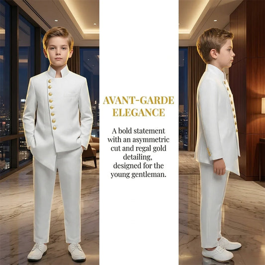 Boys Suit Set 2-Piece Formal Outfit for Kids | Single Breasted Blazer and Pants for Weddings, Graduation & Special Occasions