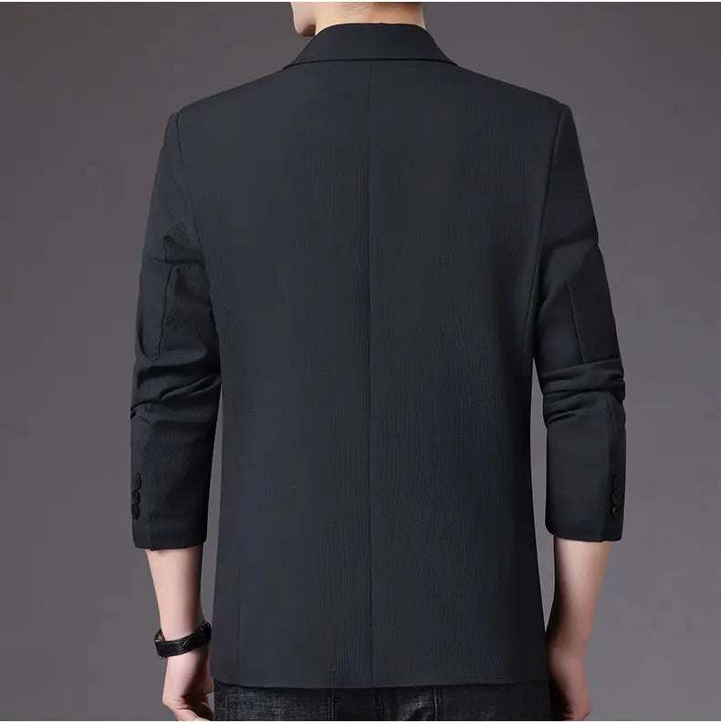 Blazer Men's Fashion Business Outdoor Travel Youth Campus Wedding Versatile Host Shaping Casual Korean Style Thin Style Blazer