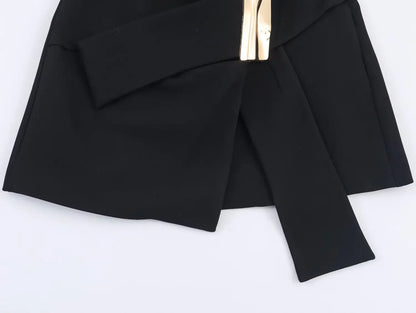 Lady Elegant Sashes-Buckle Blazer 2026 New Spring Trendy Commute Blazer Women High Street Fashion Dinner Dating Blazer