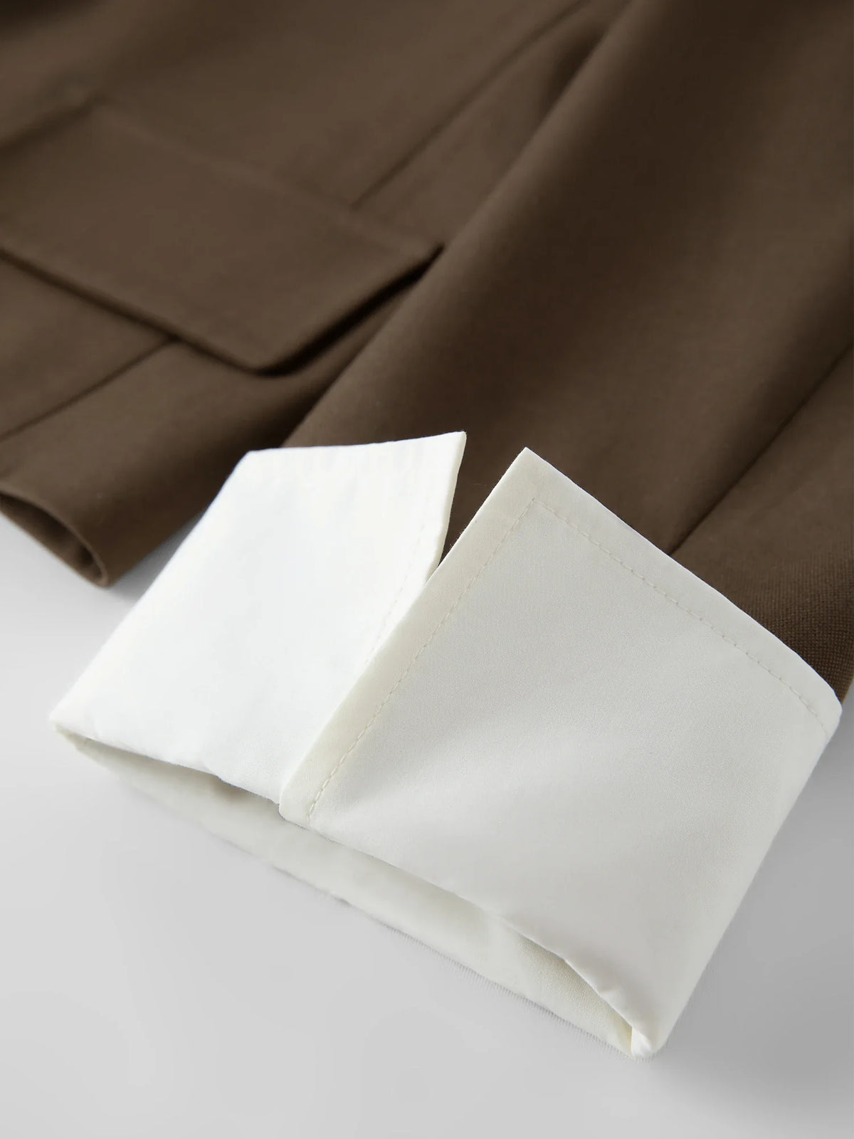 FSLE 2026 Fall Women's Korean-Inspired Petite Cropped Camel Acetate Lyocell Blend Blazer - Chic Office Commute Outerwear