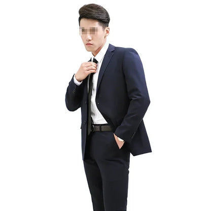 Men's England Style Business Suit – Blazer & Pants Set for Formal & Casual Wear