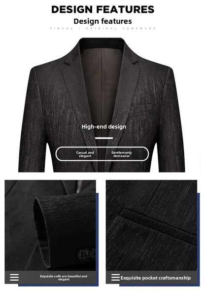 Blazer New Men's Fashionable Outdoor Travel Premium Business Wedding Versatile Host School Fit Casual Korean Version Blazer