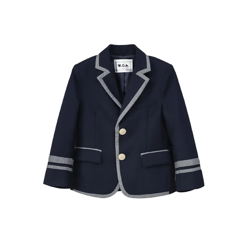 3-15T Children's School Uniform Boys Girls Graduation Event Performance Ceremony Kindergarten Costume Twins Birthday Party Dress