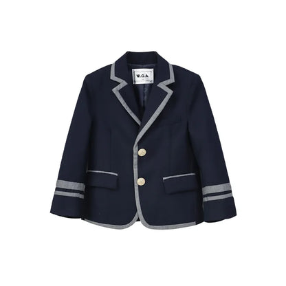 3-15T Children's School Uniform Boys Girls Graduation Event Performance Ceremony Kindergarten Costume Twins Birthday Party Dress