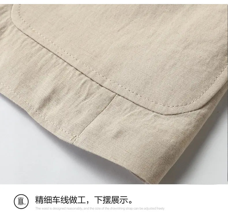 Spring and Autumn Slim-Fit Men's Stylish and Handsome Business Suits with Mid-Calf Length Jackets and Young Men's Linen Shirts