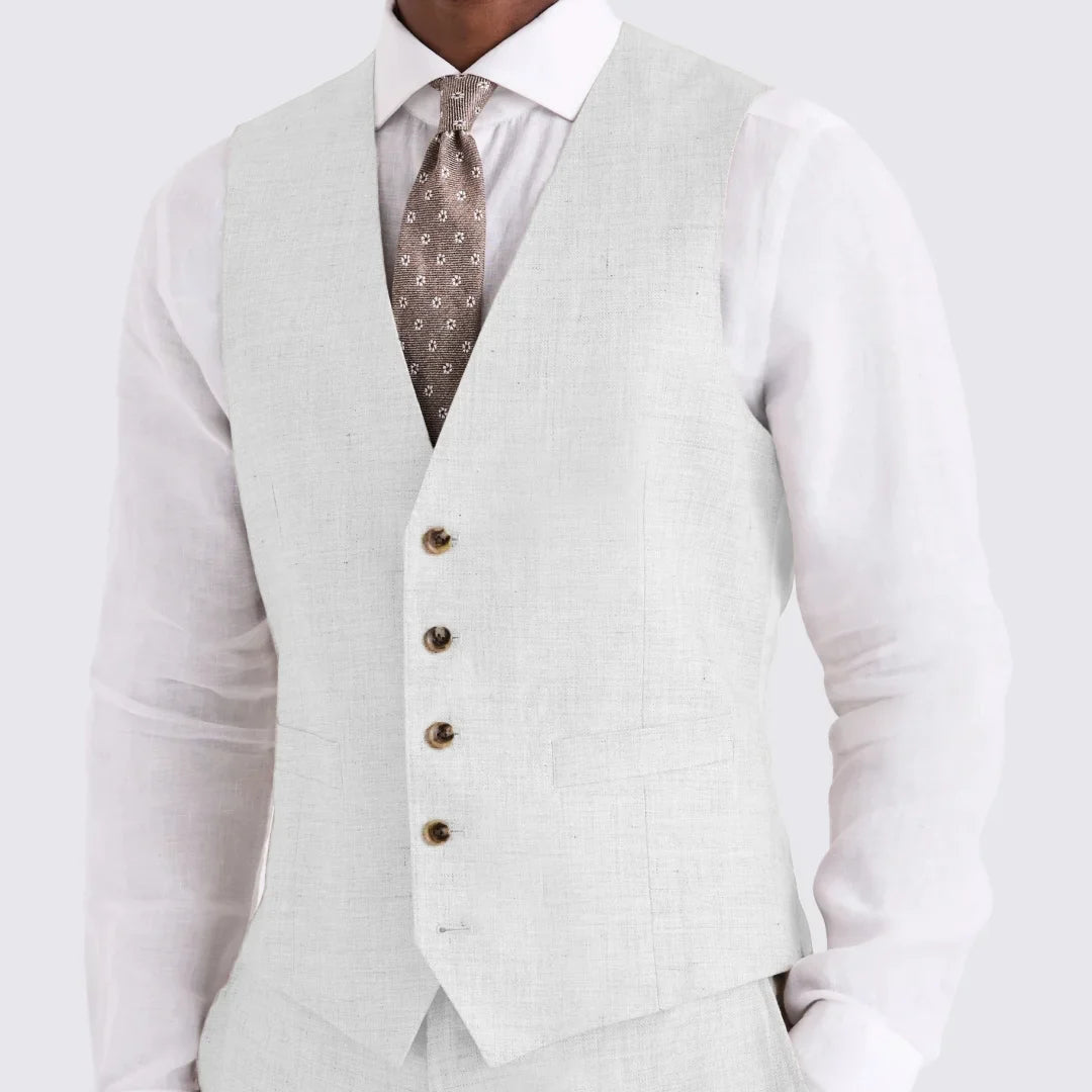 Men's Suit Vest Single Breasted V-Neck Waistcoat for Business Banquet and Casual Wear