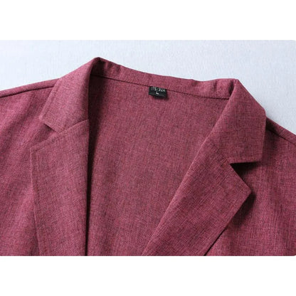 KIDWHXR Suit Coat Summer Man Thin Simpel Solid Color Pocket Male Blazer Sun Protection Long Sleeve Outdoor Casual Men Outerwear
