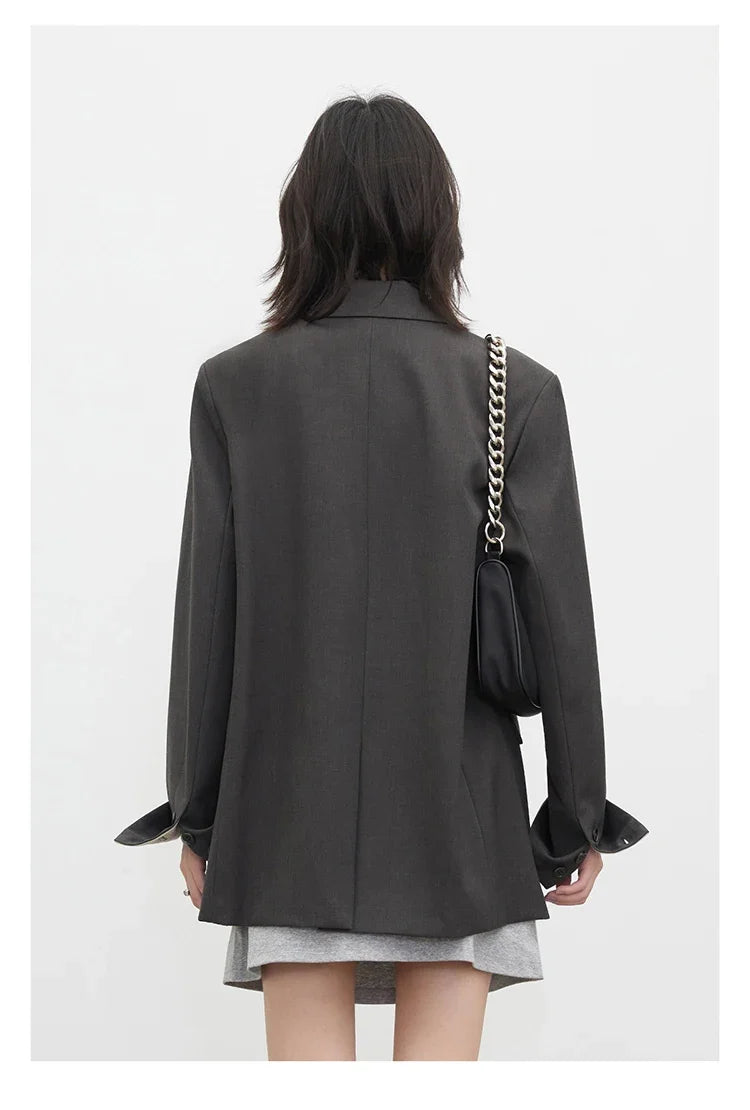 New Women Blazers Coat Loose Casual Plus Size Office Ladies Suit Jacket Spring Autumn 2026 Female Overcoat
