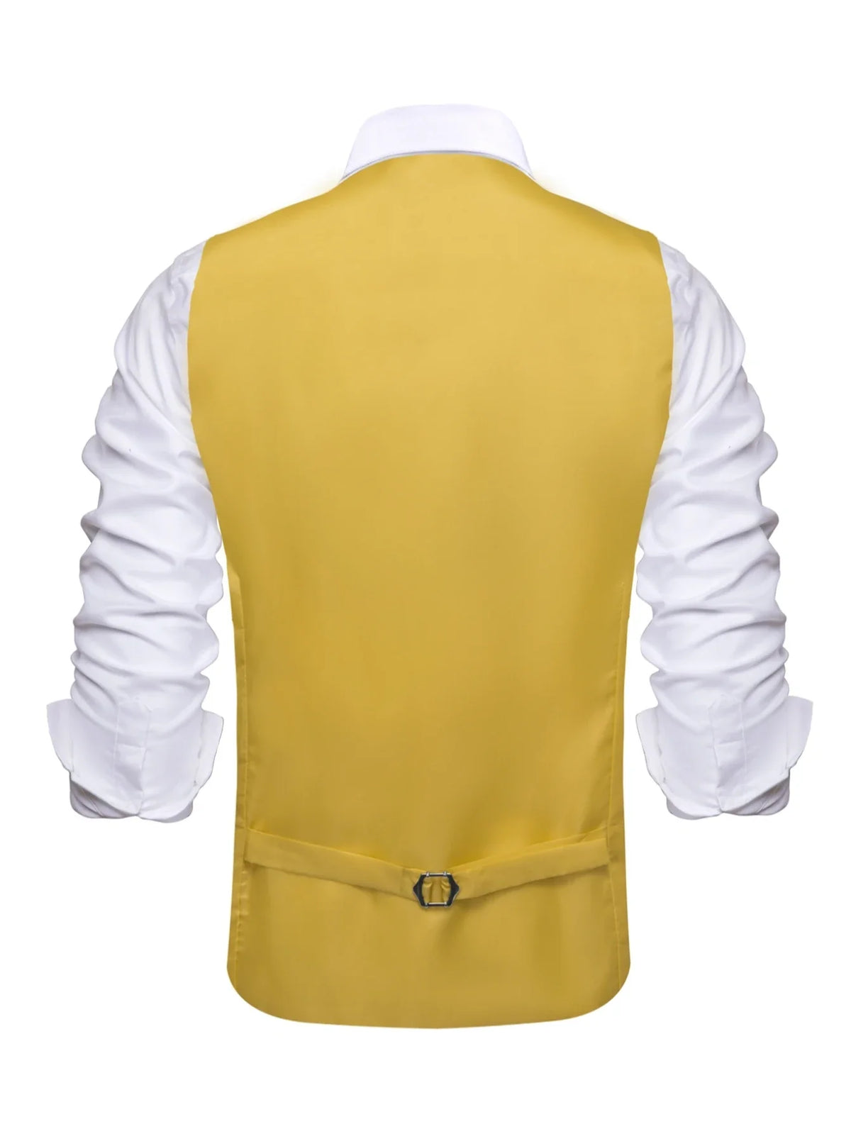 Men's Suit Vest 5-Piece Set Double Breasted Satin Waistcoat for Weddings & Formal Occasions – Red, Champagne, Green
