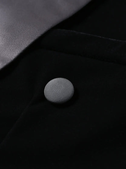 Vintage Mens Velvet Elegant Suit Tuxedo Formal Dress Workwear 2025 Groom Wedding Party Slim Fit Blazer Veste Costume Homme Luxe