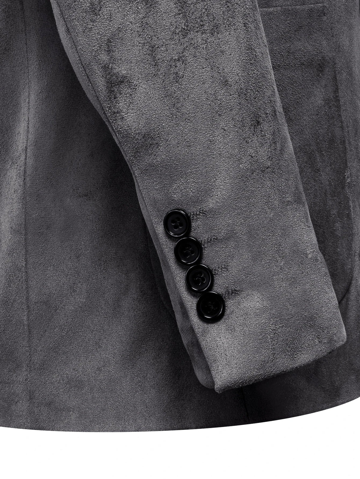 Vintage Mens Suede Blazer Jacket Casual Business Single Breasted Suit Coat Long Sleeve Patch Pocket Blazer for Office Streetwear
