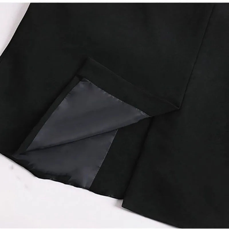 Spring Autumn Ladies Solid Sleeveless Vest Jacket Feminine V-neck Blazer Waistcoat Tops Coat Korean Women Fashion Leisure Suit