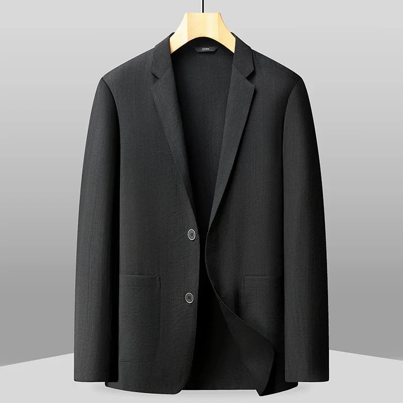 Blazer Men's Fashion Outdoor Travel Wedding Stylish Multi-purpose Casual Slim-Fitting Lightweight Cool and Breathable Blazer