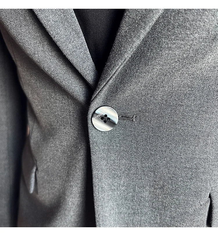 Men's Blazer Suit Jacket – Smart Casual & Business Style – 1 or 2 Button – Wedding & Party