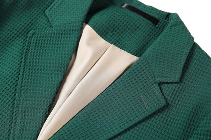 British Style Striped Casual Suit Jackets Mens 2022 Waffle Slim Fit Business Blazers Coat Homme Formal Social Prom Tuxedo 4XL-M
