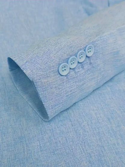 Mens Clothing 2026 Blazers Para Hombres Vintage Cotton Linen Single Button Designer Business Social Jaqueta Masculina Man Suits