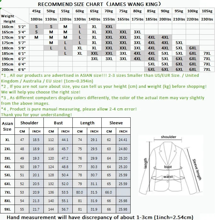 Fashionable Middle-Aged Large Size Suit XL-9XL Handsome Banquet High Quality Business Casual Loose Fit Jacket for plus Size Men