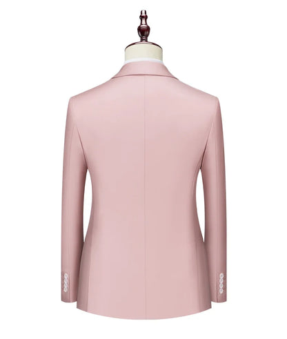 Male Blazer Men's Fashion Business Handsome British Style Casual Slim Solid Color Wedding Work Four Season Style Blazers M-6XL