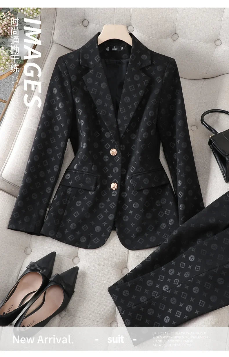 Fashion Temperament Professional Suits Women 2024 Spring Summer New Formal Long Sleeve Blazer And Pants&Shorts Sets Work Wear
