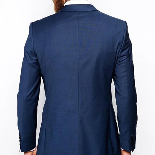 Black Mens Suit 3 Pieces Formal Business Slim Fit Blazer Notch Lapel Groomsmen For Wedding Suit 2020 New (Blazer+Vest+Pants)