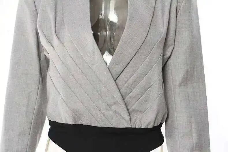2026 Spring Autumn New Women Jacket Niche Design Pleated Zipper Blazer Stylish Elegant Fashion Coat High-end Jumpsuit H2720