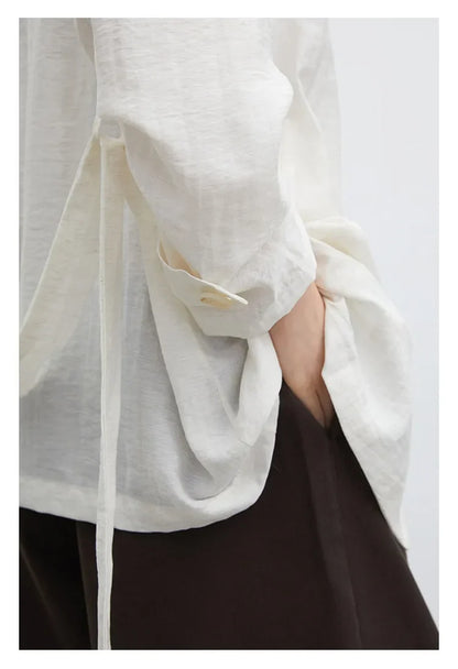 New Women Mid-length Trench Coats Loose Casual Oversized Double Breasted Office Ladies Blazer Jacket Spring Autumn