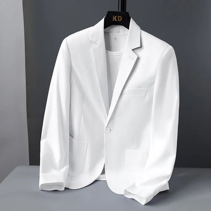 Blazer Outdoor Men's Fashion Business Travel Camping Wedding Trend Host Slim Fit Campus Leisure Breathable Korean Style Blazer