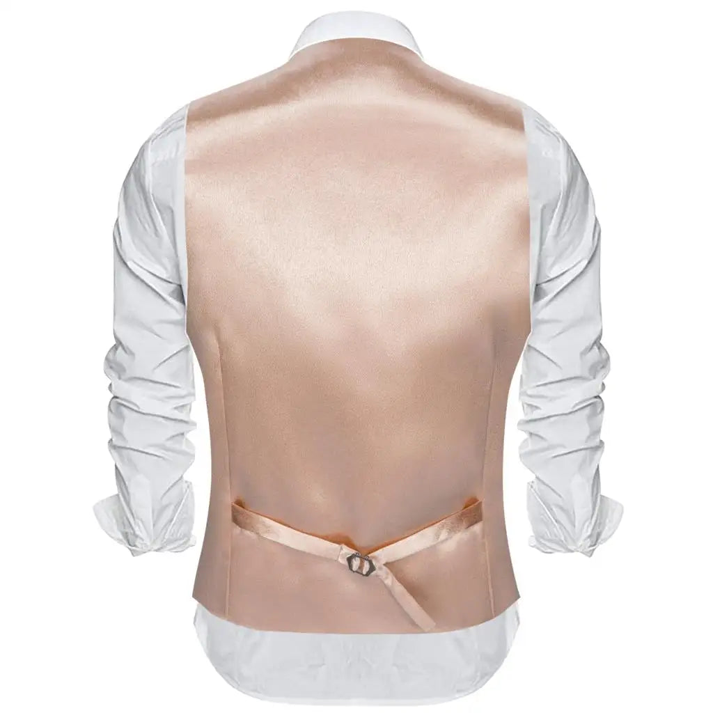 Men's Satin Vest Slim Fit Single-Breasted Waistcoat for Weddings and Formal Occasions