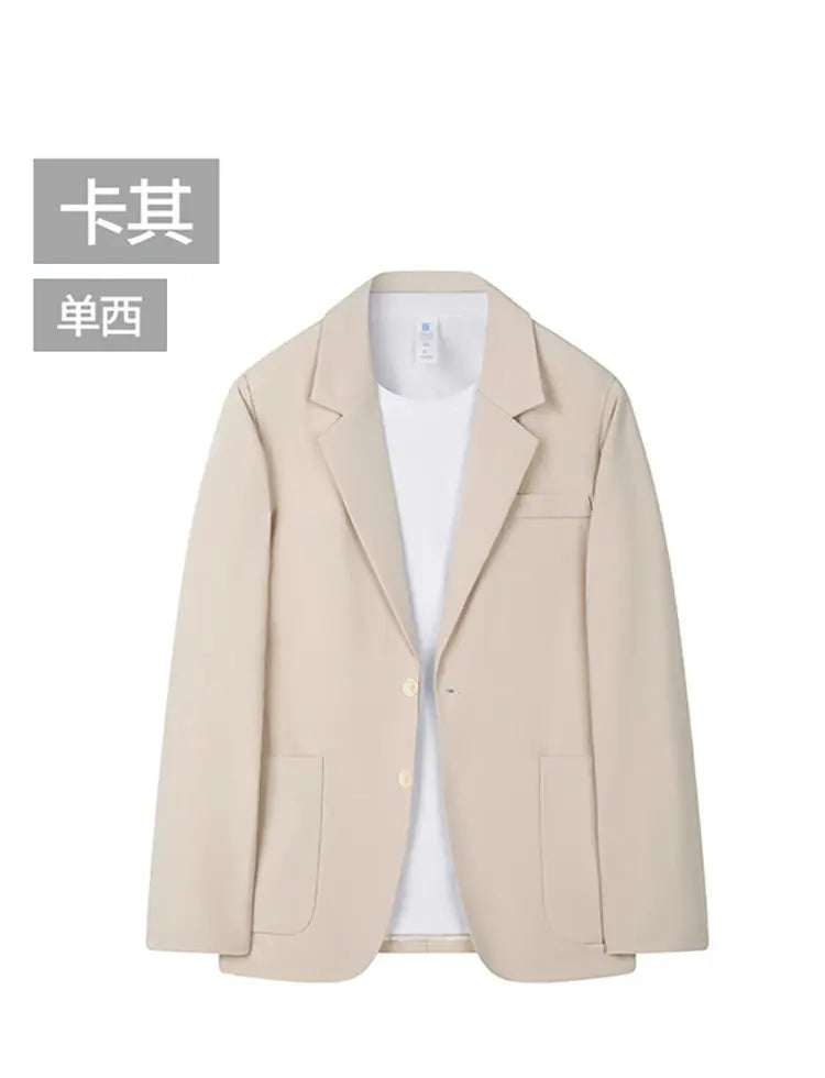 Men's spring and autumn Korean-style business versatile suit jacket, Hong Kong-style Instagram cool casual suit jacket, large si