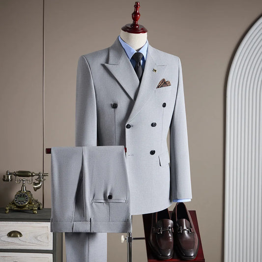 High Quality (Jacket+Pant) Plus Size 7XL 6XL Latest Design Men Casual Suit Groom Wedding Stage Tuxedo Men Business Social Tuxedo