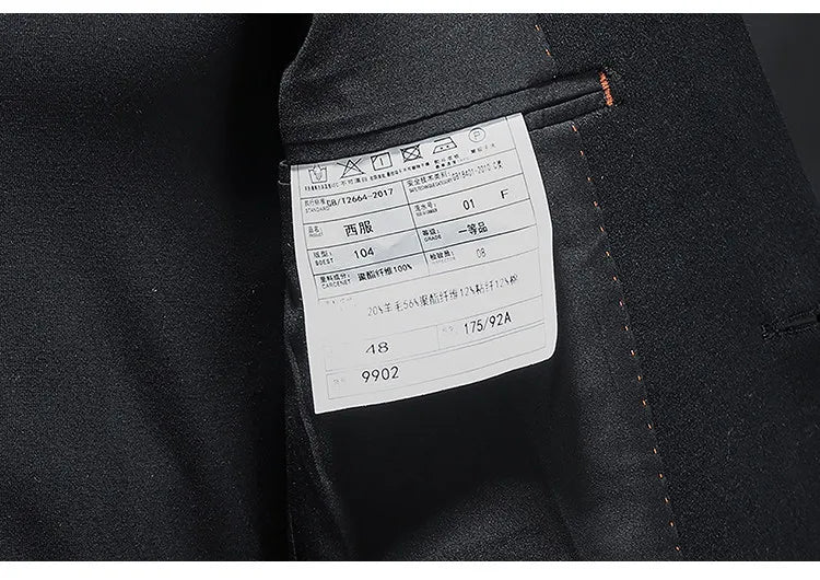 Men's Smart Casual Wool Blend Blazer – Single Breasted Suit Jacket – Black & Coffee