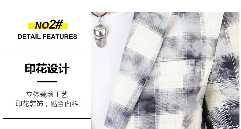 Blazer Men's Fashion Outdoor Travel Gentleman Wedding Slimming Business Versatile Trendy Casual Korean-style Formal Wear Blazer