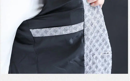 High Quality Suit Jacket Men Slim Fit Long Sleeve Casual Blazers Korean Fashion Streetwear Social Suit Jacket Men Clothing 2025