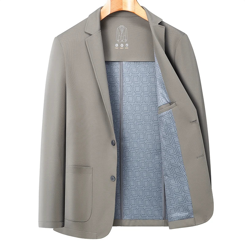 2026 High Quality Fashion Handsome Autumn New Business Fashion Business Suit Solid Color Single West Coat M-4XL