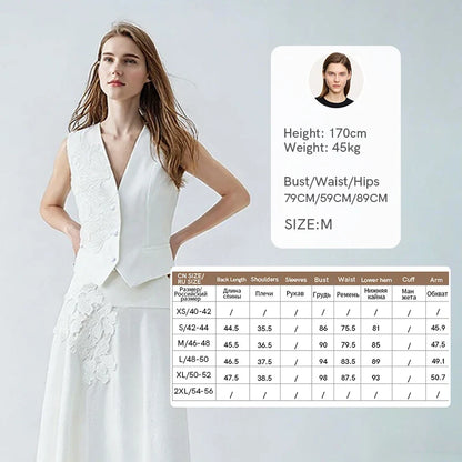 Women's Vest Top 2026 Summer New V Neck Sleeveless Lace Splicing Vest Elegant Office Straight Short Tank For Women 12622027