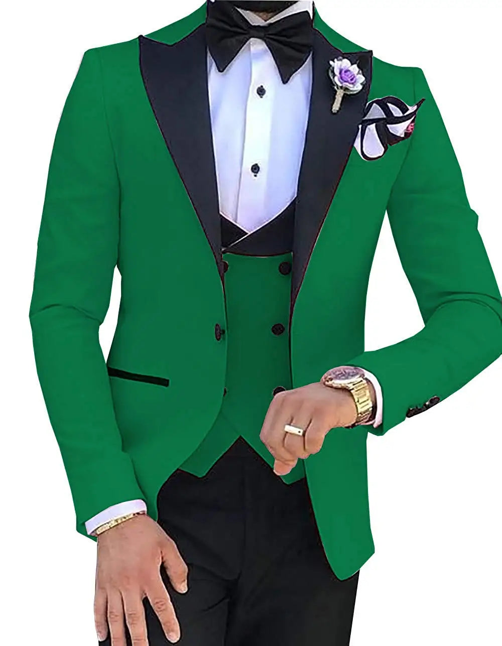 Men wedding Suits For Men Custom Made Groom Groomsmen Tuxedos Wedding Men Suit Terno Masculino(Jacket+Pant+Vest)
