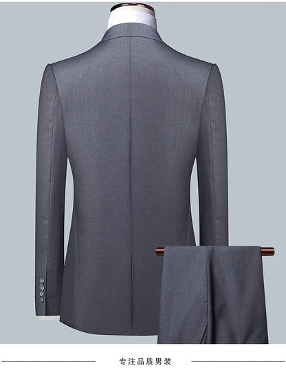 Men's Wedding Suit – Single Breasted, Loose Fit, Smart Casual for Groom & Best Man