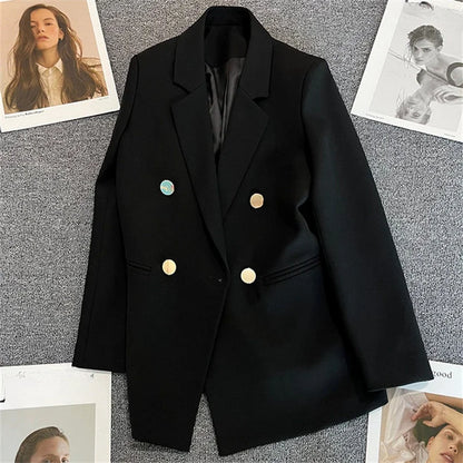 Women's Suit Coat Elegant Sports Casual Blazer Korean Fashion Luxury Jacket Autumn Solid Color Office Ladies Clothing Basic New