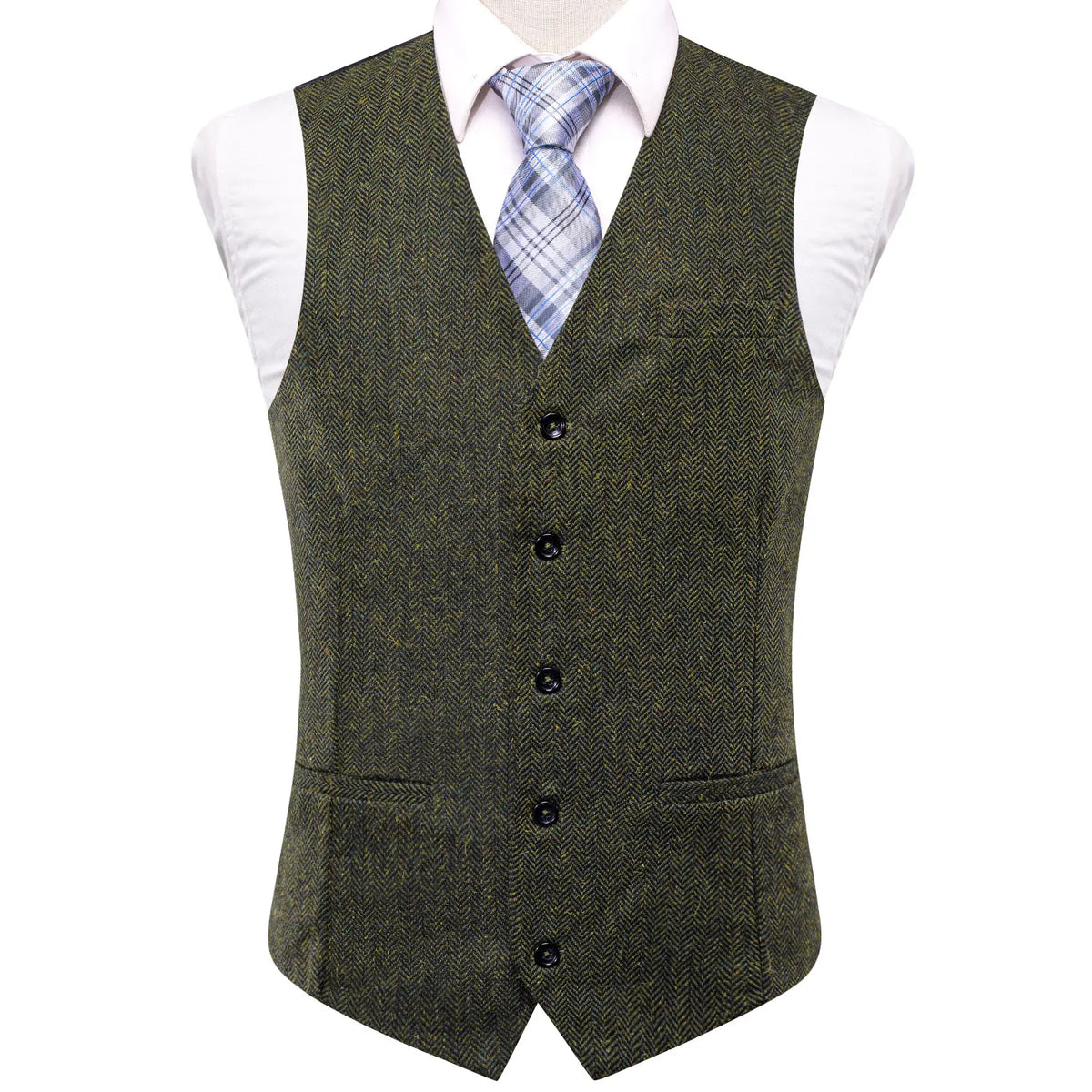 Men's Suit Vest Set Paisley Jacquard Double Breasted for Weddings and Formal Events