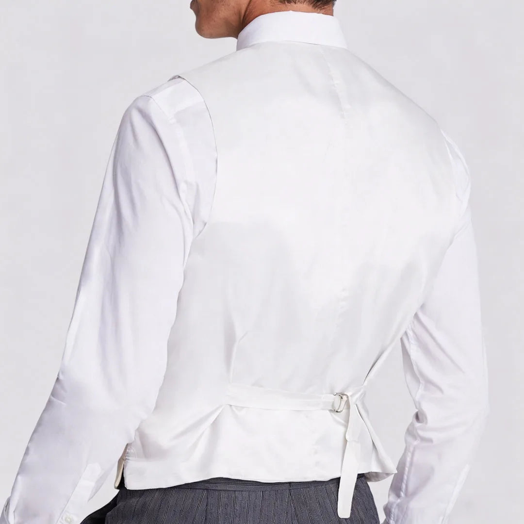 Men's Formal Vest Double Breasted Lapel Waistcoat for Weddings and Business