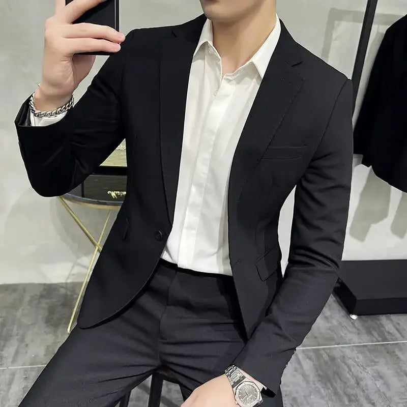 (Blazer+ Vest + Trousers) 2023 Latest Design Double Breasted Vest Men's Suit High Quality Business Simple Casual Dress Wedding