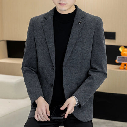 Men's Smart Casual Blazer – Single Breasted Suit Jacket for Business & Daily Wear