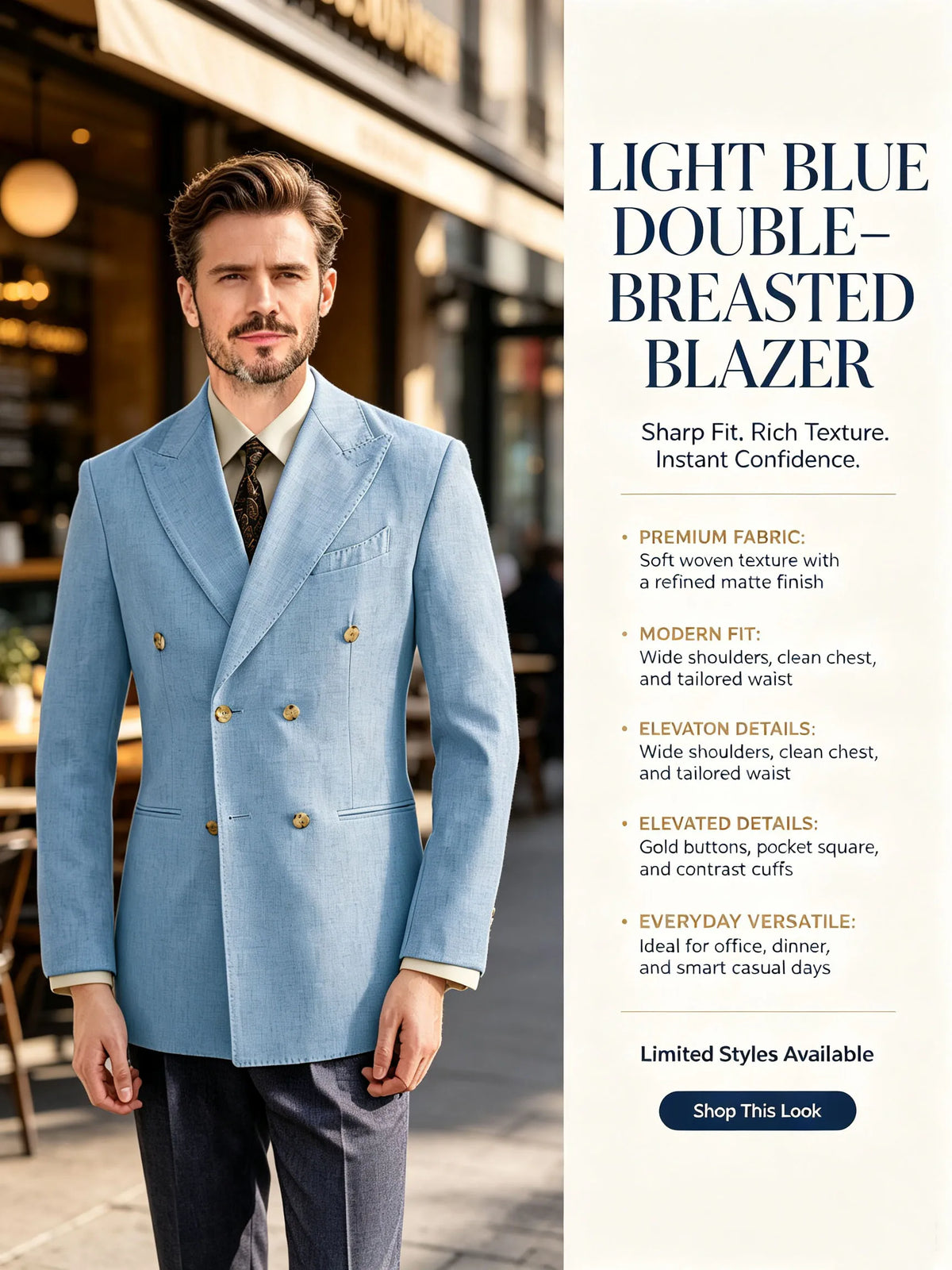 Burgundy Linen Blend Double Breasted Men's Blazer Peak Lapel Slim Fit Tailored Formal Men Suit Jacket For Wedding Groom Business