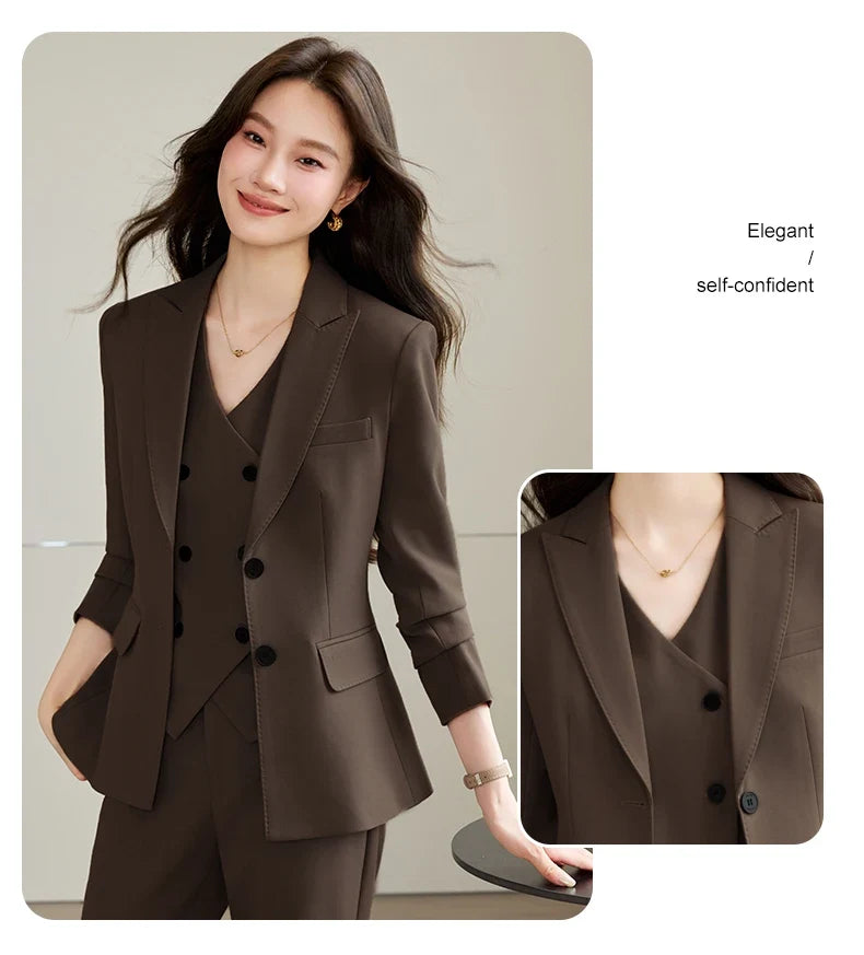 Fashionable Business Women's Outfit High-Quality Two-Piece Set Pants + Suit Jacket Unique Elegance New 2026 Collection