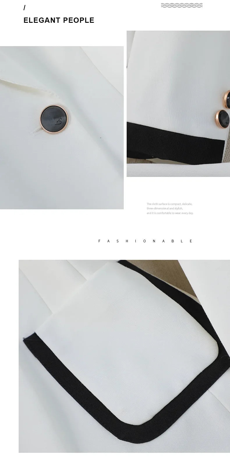 Luxury White Professional Clothing Dry Female Boss Suit Jacket Blazer Female Commuting Business Formal Wear Workwear Suits