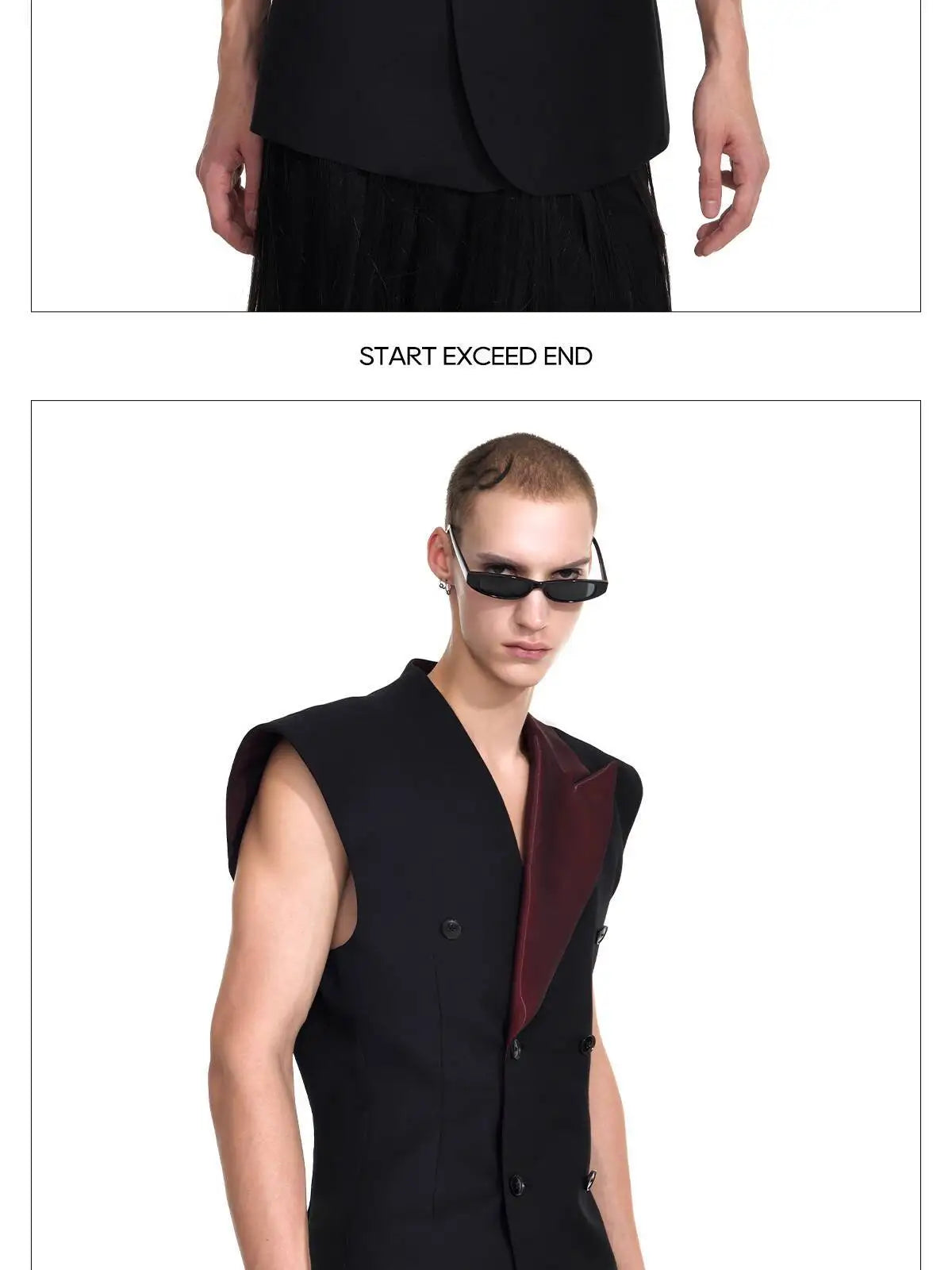 Fashion Original Personalized High Quality Sleeveless Vest Coat Men 2025 New Double Breasted Street Male Waistcoat JY4030