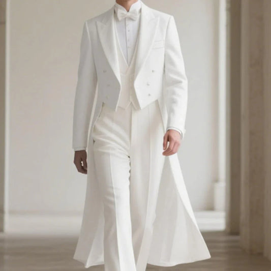 Men's Double Breasted Suit Blazer – Formal Wedding & Business Jacket
