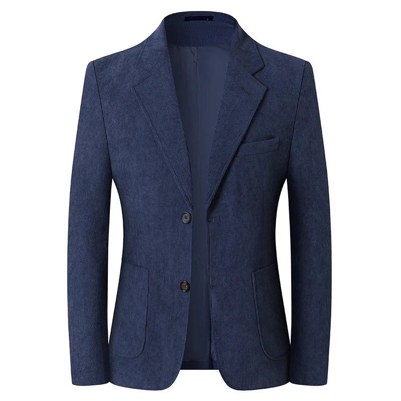 High-quality New Men's Fashionable and Stylish Corduroy Suits for Banquets, Business and Casual Wear, Versatile Suits